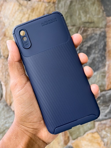 Xiaomi Redmi 9A / Redmi 9AT / Redmi 9 AT / Forro Fibra de Carbono / Azul