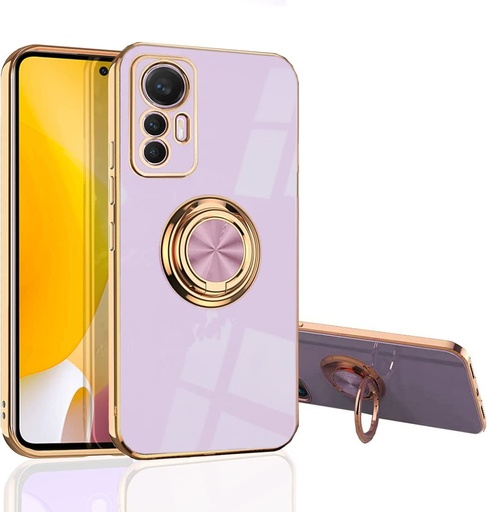 Xiaomi Mi 12T / 12T Pro / K50 Ultra / Forro Galvanizado con Anillo /Lila
