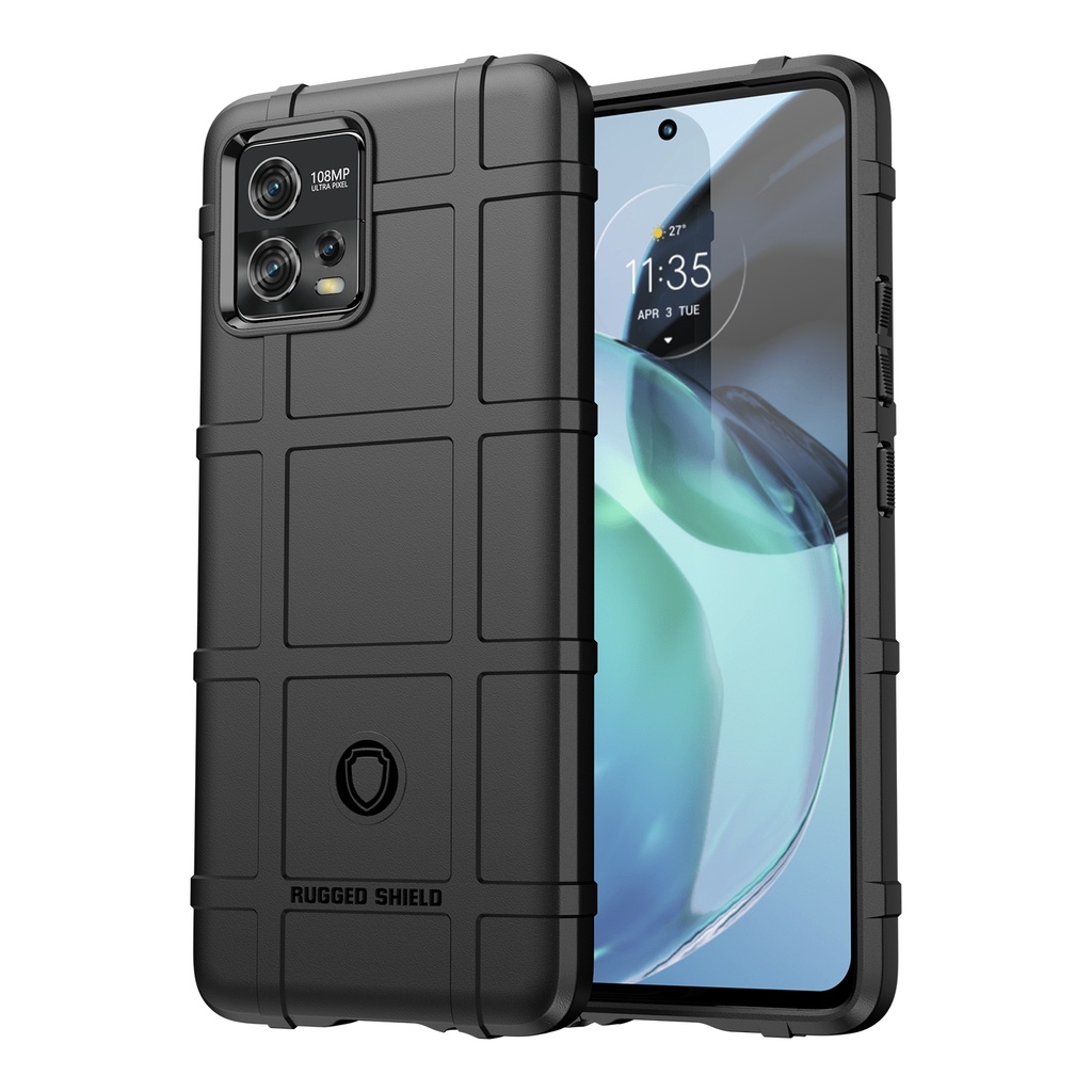Motorola Moto G72 / Forro TPU Rugged Shield Negro