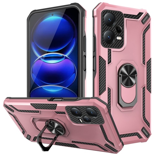 Xiaomi Redmi Note 12 Pro+ 5G Global / Note 12 Pro Plus / Forro Anillo Doble Capa / Rosado