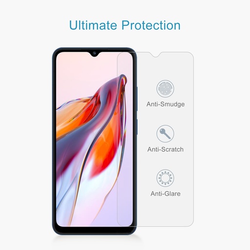 [G17] Xiaomi Redmi 12C / Redmi 10C / Xiaomi Poco C55 / Galaxy A14 / Galaxy A22 5G / Vidrio Templado Transparente 0.26mm 9H 2.5D