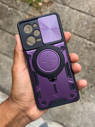 Xiaomi Redmi Note 12 Pro 5G / Note 12 Pro Speed / Poco X5 Pro 5G /  Forro Anillo Metalico An1 / Morado