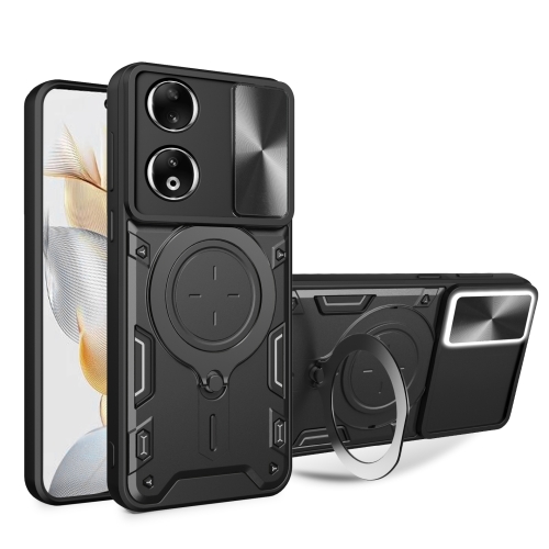Honor 90 5G /  Forro Anillo Metalico / Negro