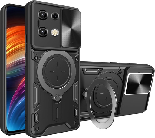 Infinix Note 40 Pro 4G / Note 40 Pro 5G /  Forro Anillo Magnetico / Negro