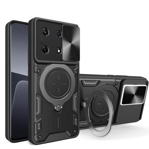 Infinix Note 30 Pro 4G / Forro Anillo Metalico / Negro