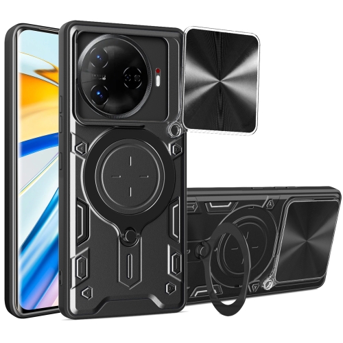 Tecno Camon 30 Pro 5G / Forro Anillo Metalico / Negro