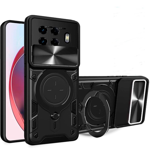 Tecno Spark 20 Pro Plus / Spark 20 Pro+ /  Forro Anillo Metalico / Negro