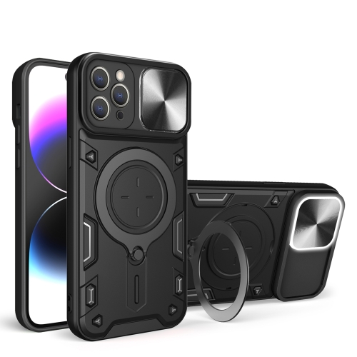 Iphone 12 Pro Max /  Forro Anillo Magnetico / Negro