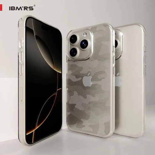 iPhone 16 Pro /  Forro Ibmrs Transparente Camuflaje