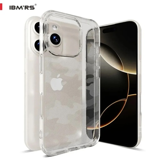 iPhone 13 Pro Max /  Forro Ibmrs Transparente Camuflaje