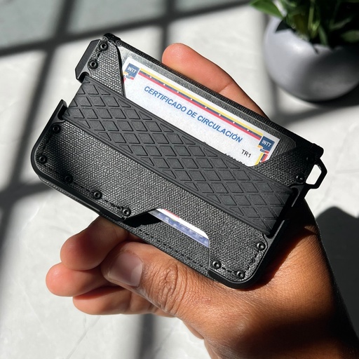 Billetera Cartera Tarjetero para Caballero / Modelo CBX / Nylon Texturizado