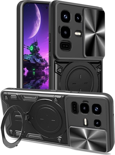 Infinix Note 50 Pro 4G /  Forro Anillo Metalico / Negro