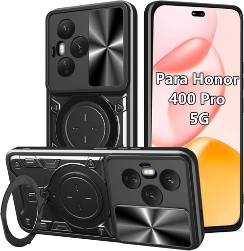 Honor 400 Pro / Forro Anillo Metalico / Negro