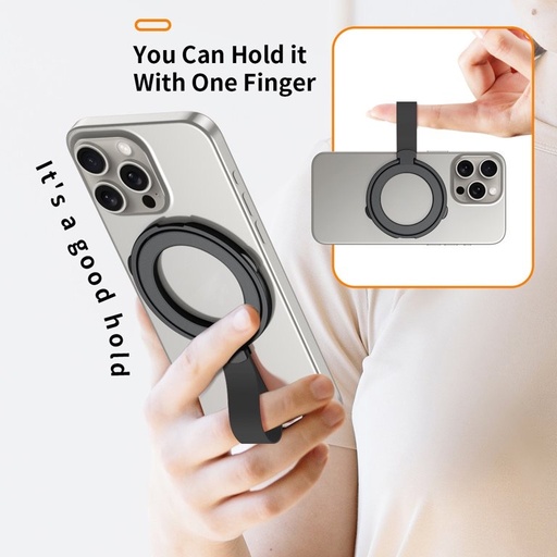 Soporte Anillo Magnetico 360 para carga Inalambrica