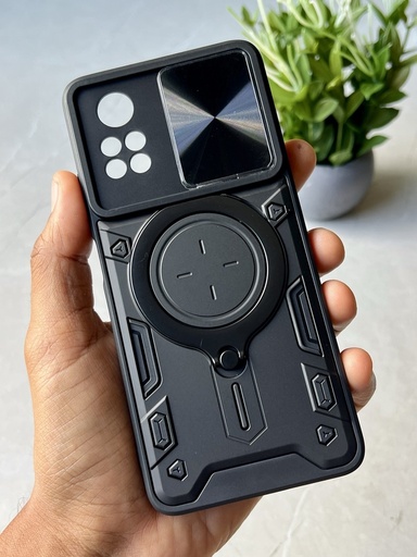 Xiaomi Poco X4 Pro 5G / Forro Anillo Metalico An1 / Negro