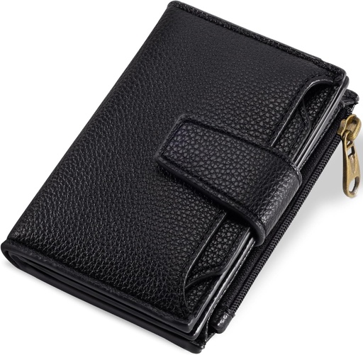 Billetera Tarjetero Cartera Monedero para Dama / Modelo D1 / Negro