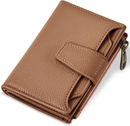 Billetera Tarjetero Cartera Monedero para Dama / Modelo D1 / Marron