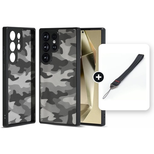 [CMB-SS25U-SC] [Combo] Samsung Galaxy S25 Ultra 5G / Forro Ibmrs Camuflaje + Cuerda Corta