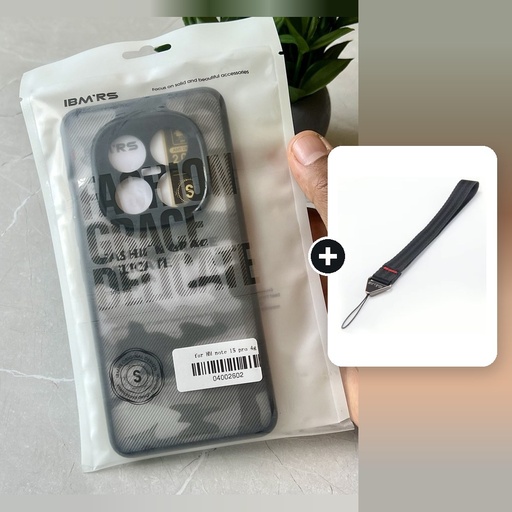 [CMB-XN15P4G-SC] [Combo] Xiaomi Redmi Note 15 Pro 4G / Forro Ibmrs Camuflaje + Cuerda Corta