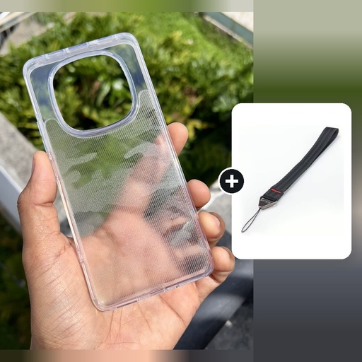 [CMB-XN14P-TRC] [Combo] Xiaomi Redmi Note 14 Pro 5G / Note 14 Pro 4G / Poco X7 5G / Forro Ibmrs Transparente Camuflaje + Cuerda Corta