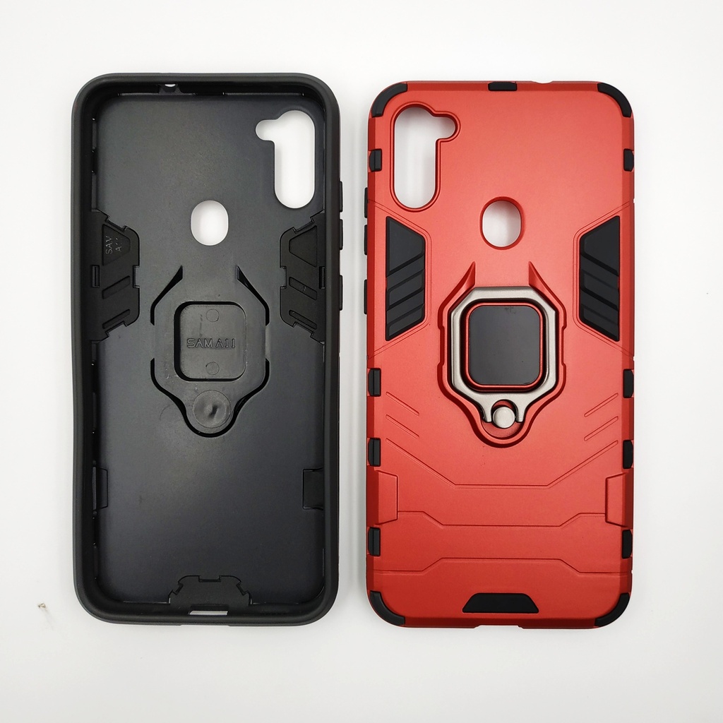 Samsung Galaxy A11 USA /  Forro Transformers con Anillo / Rojo