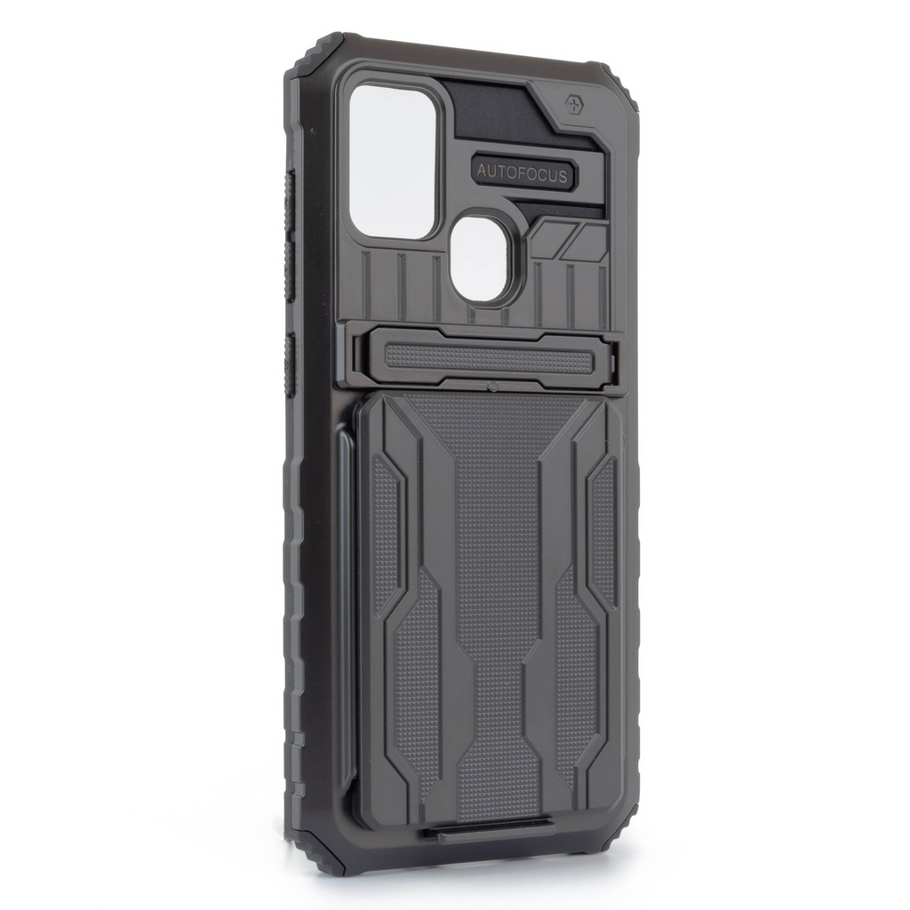 Samsung Galaxy A21S / Forro Tarjetero con Stand / Color Azul
