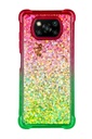 Forro Liquido Degradado Xiaomi Poco X3 Pro Verde con Fucsia